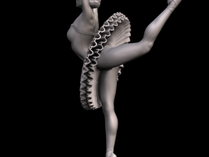 ballerina 3d print and high poly 3D 프린트 모델