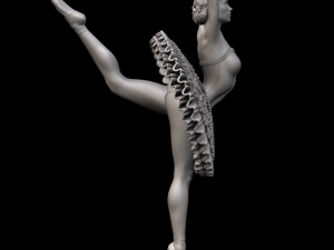 ballerina 3d print and high poly 3D 프린트 모델