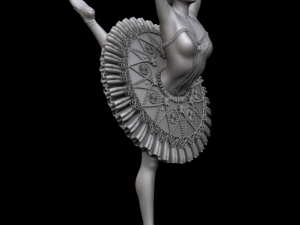 ballerina 3d print and high poly 3D 프린트 모델