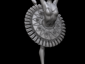 ballerina 3d print and high poly 3D 프린트 모델