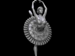 ballerina 3d print and high poly 3D 프린트 모델
