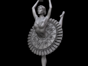 ballerina 3d print and high poly 3D 프린트 모델