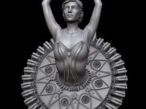 ballerina 3d print and high poly 3D 프린트 모델