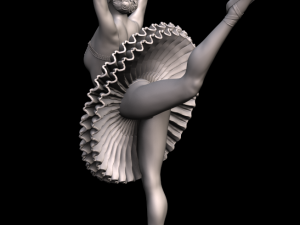 ballerina 3d print and high poly 3D 프린트 모델
