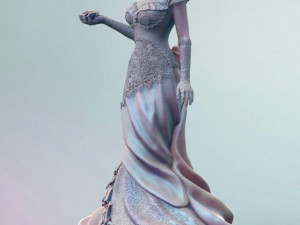 woman with roses for 3d print and high poly 3D Print Model