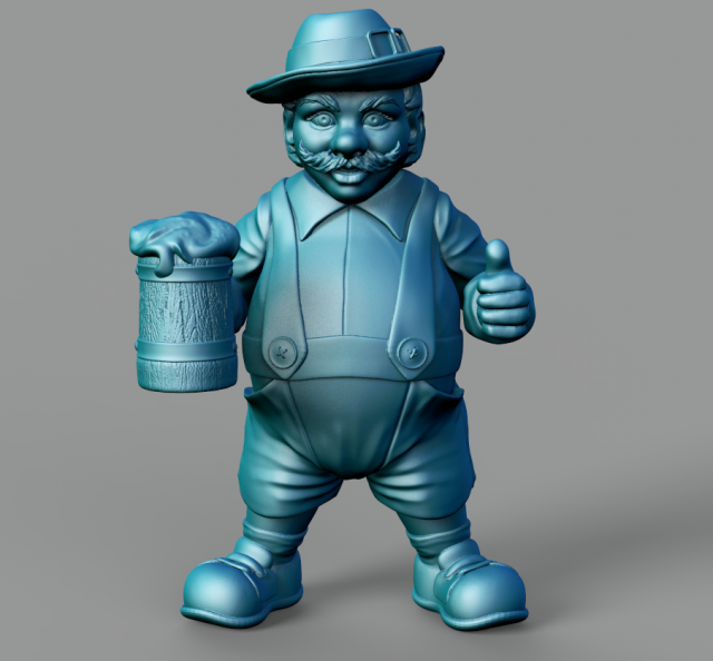 beer lover male stl 3d print model 3D Принт Модель .c4d .max .obj .3ds .fbx .stl .blend 