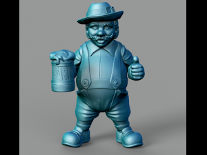 beer lover male stl 3d print model 3D-printmodel