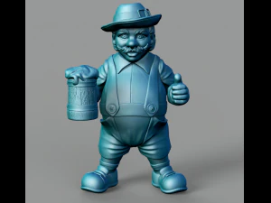 model cetak 3d pria pecinta bir stl Model Cetak 3D