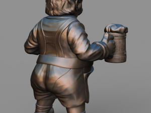 beer lover male stl 3d print model 3D Принт Модель