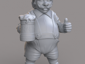 beer lover male stl 3d print model 3D Принт Модель