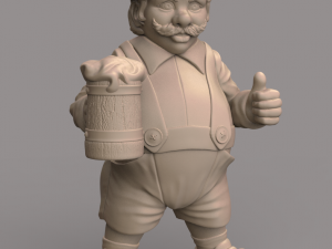 beer lover male stl 3d print model 3D Принт Модель