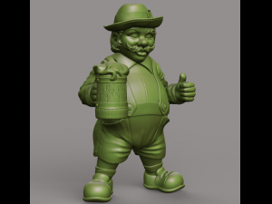 beer lover male stl 3d print model 3D Принт Модель