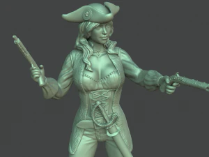 女海賊3Dプリントモデル 3Dプリントモデル