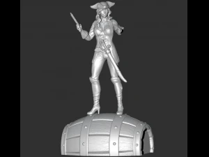 female pirate 3d print model 3D Print Model