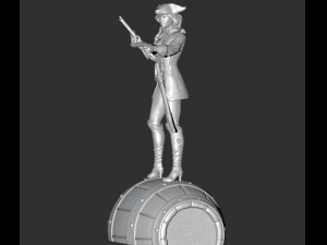 female pirate 3d print model 3D Print Model