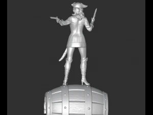 female pirate 3d print model 3D Print Model