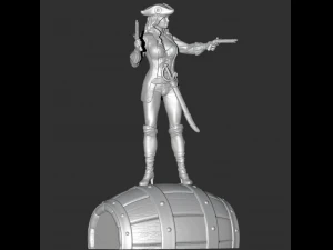 female pirate 3d print model 3D Print Model