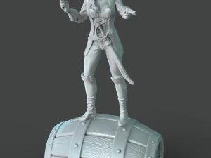 female pirate 3d print model 3D Print Model