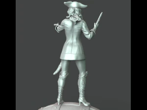 female pirate 3d print model 3D Print Model