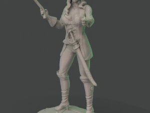 female pirate 3d print model 3D Print Model