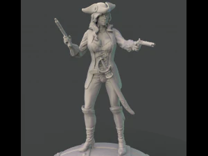 female pirate 3d print model 3D Print Model