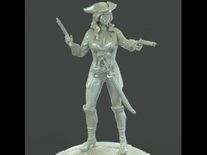 female pirate 3d print model 3D Print Model
