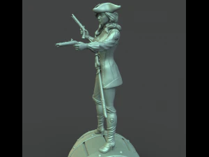 female pirate 3d print model 3D Print Model