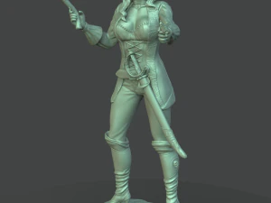 female pirate 3d print model 3D Print Model