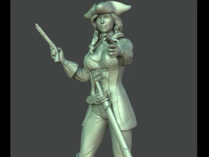 female pirate 3d print model 3D Print Model