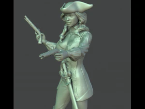 female pirate 3d print model 3D Print Model