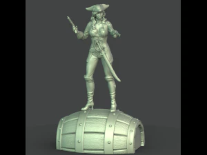 female pirate 3d print model 3D Print Model