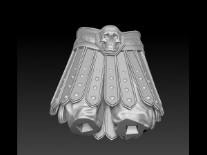 warrior with a mace 3d print and high poly Modelo de Impressão 3D