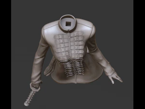 жінка-модель із 3d-принтом пекельного пса та високим полі 3D Принт Модель