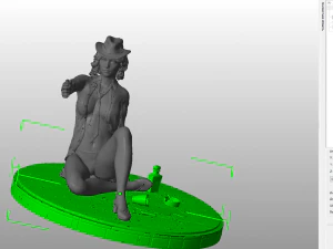 girl with a stl 3d print model 3D Print Model