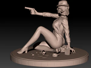 girl with a stl 3d print model 3D Print Model