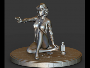 girl with a stl 3d print model 3D Принт Модель