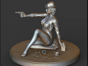 girl with a stl 3d print model 3D Принт Модель