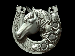 счастливая подкова для печати 3D Принт Модель