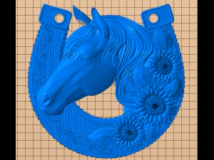 ferradura feliz para impress&atilde;o Modelo de Impressão 3D
