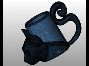cat cup 3d print model Model 3D