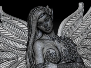fairy in flower 3d print model 3D Print Model