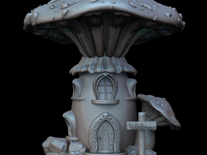 Fairy house 3D print model 3D 打印模型