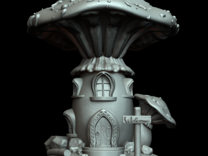 Fairy house 3D print model 3D 打印模型