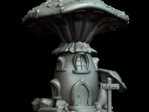 Fairy house 3D print model 3D 打印模型