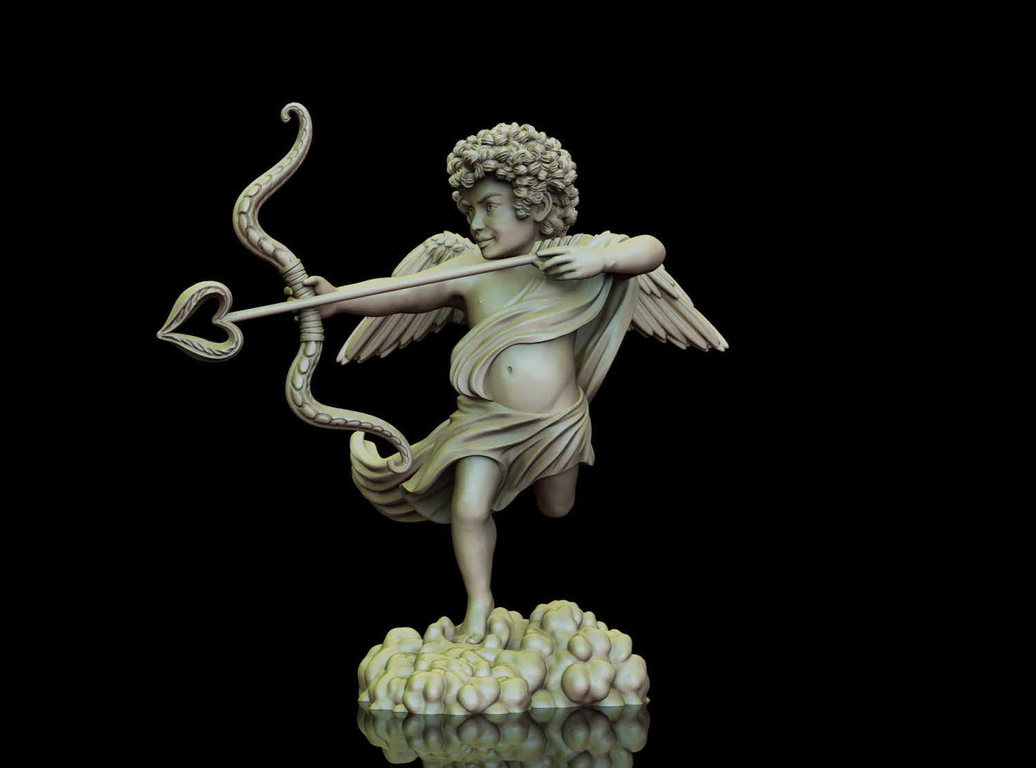 Cupid for 3D print 3D Print Model .c4d .max .obj .3ds .fbx .stl .blend