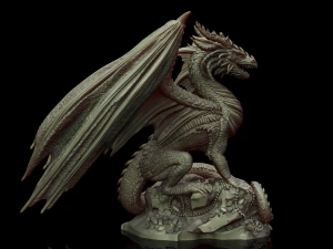 Дракон 3D Принт Модель