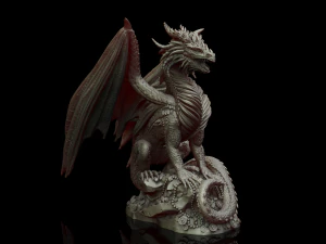 Дракон 3D Принт Модель