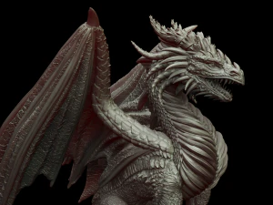 Дракон 3D Принт Модель