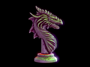 Dragon bust 3D-printmodel