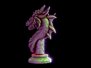 Dragon bust Model Cetak 3D